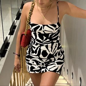 Zara pattern mini dress